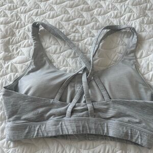 Gray Sports Bra